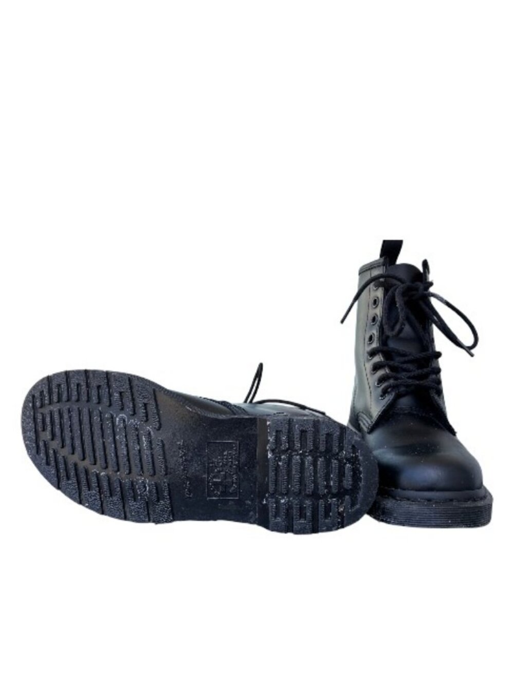 Dr. Martens 1460 Mono smooth leather lace up boots black unisex size 38 - Picture 7 of 8